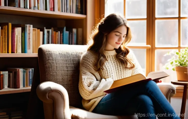 1분 영상 콘텐츠 구성법 - **Prompt 1: Cozy Bookstore Scene**
    A young woman, approximately 20 years old, with long, wavy br...